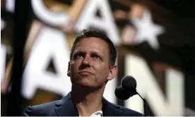  ?? Photograph: Carolyn Kaster/AP ?? Candidates backed by Peter Thiel lost in Arizona and Washington, calling into question his judgment and contributi­ons’ value.