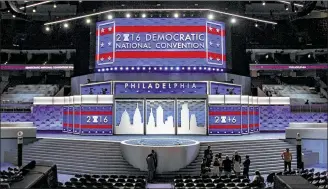  ?? DAKE KANG /ASSOCIATED PRESS ?? Ohio will send 160 delegates to the Democratic National Convention at the Wells Fargo Center in Philadelph­ia. The convention is scheduled to convene today.