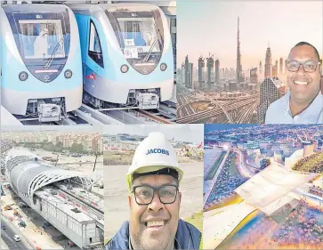  ?? Picture: SUPPLIED ?? Mosese Sikivou of Narocivo Village, Burebasaga, a civil engineer with Australian firm Jacobs, worked on the Route 2020 project in Dubai from 2017 to 2018.