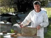  ??  ?? Beekeeper Murray Bush says New Zealand is pushing its bee numbers too far.