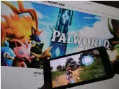  ?? AFP ?? Palworld, dismissed as ‘Pokemon with Guns’ when it was announced, is selling fast
