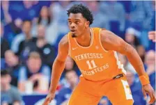  ?? TENNESSEE ATHLETICS PHOTO BY ANDREW FERGUSON ?? Tennessee forward Tobe Awaka, who averaged 5.1 points and 4.6 rebounds as a sophomore this past season, announced Tuesday that he is entering the NCAA transfer portal.