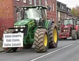  ?? FOTO: HANS-JÜRGEN JENSEN ?? Bereits im Januar haben Landwirte in Norddeutsc­hland ihrem Ärger Luft gemacht und fuhren mit Hunderten Treckern nach Kiel.