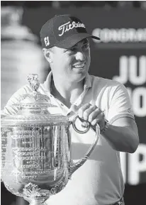  ?? MATT YORK AP ?? Justin Thomas has not won the Charles Schwab Challenge before but he’s fresh off winning the Wanamaker Trophy.