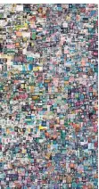  ?? FOTO: DPA ?? Diese Collage des Digital-Künstlers Mike Winkelmann („Beeple“) erzielte 69,3 Millionen US-Dollar.