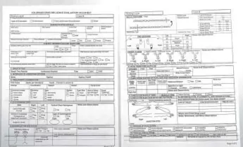  ?? Joe Amon, The Denver Post ?? Above, a Denver Police Traffic Operations Bureau Colorado drug influence evaluation fact sheet.