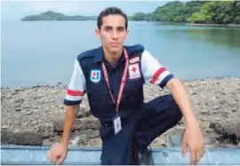  ??  ?? Adán Miguel Delgado Corrales fue socorrista por más de 10 años.