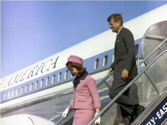  ??  ?? The Kennedys arrive in Dallas, Texas, on 22 November 1963: the President was assassinat­ed shortly afterwards