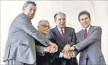  ??  ?? ENCUENTRO. Los cancillere­s del Mercosur se reunieron en Brasilia.