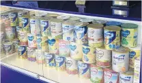  ??  ?? Baby milk . . . Danone Nutricia’s range of infant formula brands includes Aptamil and Karicare.