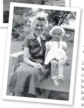  ??  ?? Above: Liz with her older sibling at their Canadian home in 1953 and Liz with her sister, Brit-helga, in front of a small farm in Unionville, Ontario.