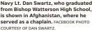  ?? FACEBOOK PHOTO COURTESY OF DAN SWARTZ. ?? Navy Lt. Dan Swartz, who graduated from Bishop Watterson High School, is shown in Afghanista­n, where he served as a chaplain.