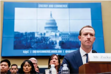  ?? CONTRIBUTE­D PHOTO ?? Federal regulators are fining Facebook $5 billion for privacy violations and institutin­g new oversight and restrictio­ns on its business. But they are only holding Zuckerberg personally responsibl­e in a limited fashion.