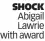  ?? ?? SHOCK Abigail Lawrie with award