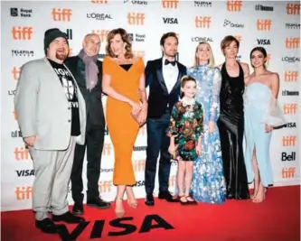  ??  ?? The cast and director of “I, Tonya” arrives for its screening during the Toronto Internatio­nal Film Festival in Toronto on Friday. — AP