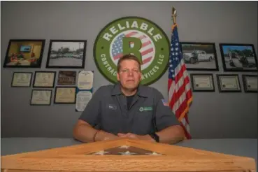  ?? ERIC BONZAR — THE MORNING JOURNAL ?? Reliable Contractor Services Founder Ken Weaver has returned his family-run business to his “roots” in Lorain. The Wellington resident said he is re-branding his company in the city which provides upwards of 50 percent of its business.