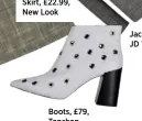  ??  ?? Boots, £79, Topshop