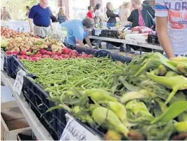  ?? JULIUS MAYO JR. ?? While on vacation, visiting a local farmers market can be a good way to find unfamiliar produce and specialty foods, or glean some suggestion­s on worthy local restaurant­s.