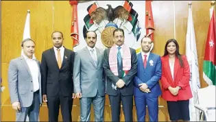  ?? KUNA photo ?? Kuwaiti Lawyers Associatio­n delegation participat­ing in the Arab Lawyers’ Meeting.