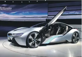  ??  ?? Through BMW’s i Motorsport, the car maker aims to develop technology in the field of electromob­ility. Above, the BMW i8 Getty