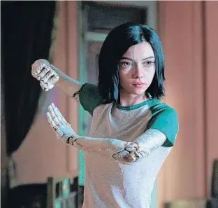  ?? AP PHOTO ?? This image released by Twentieth Century Fox shows the character Alita, voiced by Rosa Salazar, in a scene from “Alita: Battle Angel.”