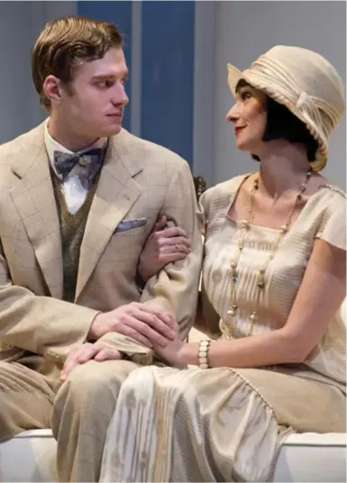  ?? DAVID COOPER PHOTO ?? Wade Bogert-O’Brien and Catherine McGregor in Shaw’s Our Betters, one of the plays with a Downton-like setting.