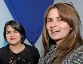  ??  ?? María Belén Jarrín y Denise Lemos.