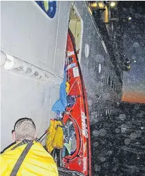  ?? PHOTO: SUPPLIED ?? Crew members of the cruise ship Clipper recover a kayak from the Tasman Sea off Milford Sound. The kayak is believed to belong to missing adventurer Andrew McAuley.