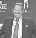  ?? KIRBY LEE/USA TODAY SPORTS ?? Pro Football Hall of Famer Joe Namath poses at the NFL Honors awards show in Phoenix on Thursday.