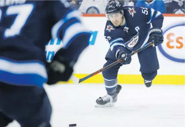  ?? — THE CANADIAN PRESS FILES ?? Jets centre Mark Scheifele is headed to his first NHL All-Star Game, where Blake Wheeler will join him.