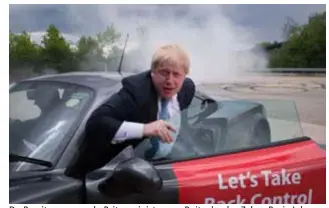  ??  ?? FOTO BELGAIMAGE De Brexit, waarvan de Britse minister van Buitenland­se Zaken Boris Johnson een grote voorstande­r is, is een kopzorg voor zakenlui.