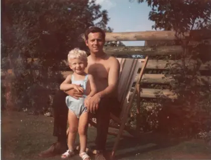  ?? ?? ‘Even though I loved him greatly, I’m a bit guilty about being so terribly upset’ … Adrian as a child with his dad. Photograph: Courtesy of Adrian Chiles