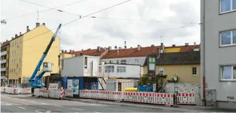  ?? Foto: Ulrich Wagner ?? Auch in der Jakobervor­stadt entsteht aktuell ein Apartmenth­aus.