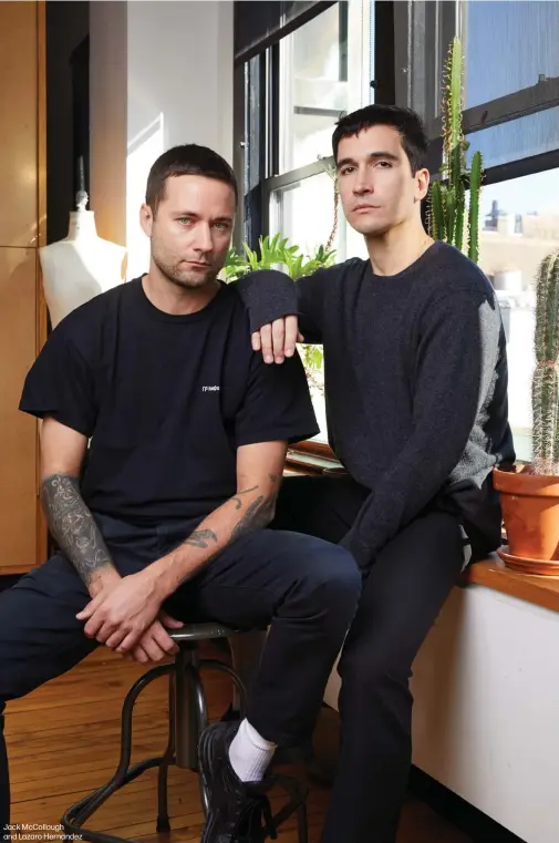  ??  ?? Jack McCollough and Lazaro Hernandez