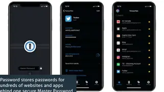  ??  ?? 1Password stores passwords for hundreds of websites and apps behind one secure Master Password