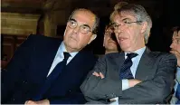  ?? (Lapresse) ?? Uniti Gian Marco Moratti, a sinistra, con il fratello Massimo durante un’assemblea dell’unione Petrolifer­a