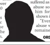  ??  ?? ORDEAL
Man abused in 90s