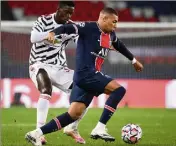  ??  ?? Mbappé retrouve M.U. sur sa route ce soir.