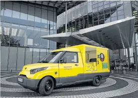  ??  ?? Deutsche Post has already produced 2,500 of its in-house developed StreetScoo­ter.