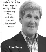  ??  ?? John Kerry