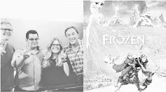  ??  ?? Gad confirms production has begun on ‘Frozen 2’.