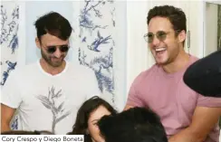  ??  ?? Cory Crespo y Diego Boneta