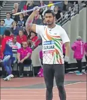  ??  ?? Javelin thrower Sundar Singh Gurjar