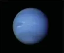  ?? COURTESY OF NASA/JET PROPULSION LABORATORY ?? During Aug. 16 and 17, 1989, the Voyager 2 narrow-angle camera was used to photograph Neptune almost continuous­ly, recording approximat­ely two and one-half rotations of the planet.