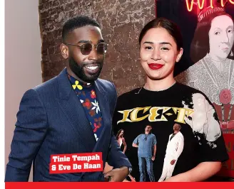  ??  ?? Tinie Tempah & Eve De Haan