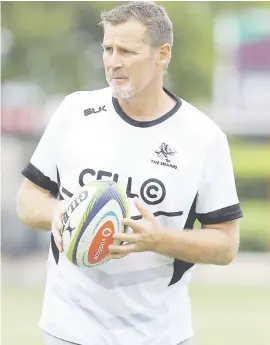  ?? Picture: Gallo Images ?? ENTREATY. Sharks coach Robert du Preez has called on his charges to be more discipline­d when they take on the Brumbies in a Super Rugby match in Canberra on Saturday.