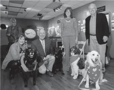  ?? Photos by Steve Peterson, Special to The Denver Post ?? Judy Baxter with Kayla, Guy Wroble with Hathaway, Peggy Kelley with Jackson, and Rick Karcich with Emma.