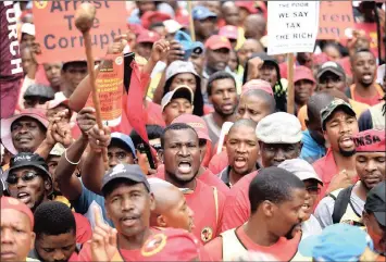  ??  ?? Numsa is demanding a 15 percent wage increase across the board based on the actual rate that a worker earns, not the minimum wage.