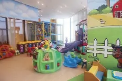  ??  ?? The indoor play area for children