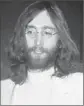  ?? Associated Press ?? GRAFFITI on John Lennon’s Hollywood star was quickly cleaned off.